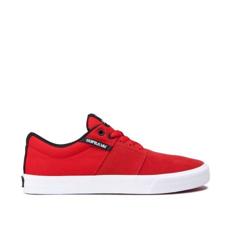 Supra Stacks II Vulc Rød Joggesko Dame [NO-8-G768]
